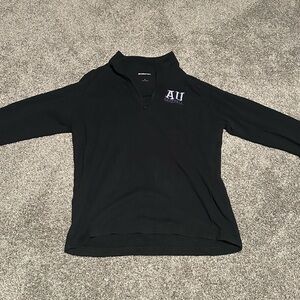 Black AU quarter zip